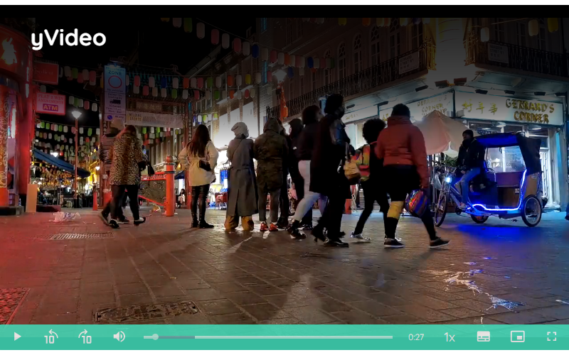 yVideo with custom controlbar